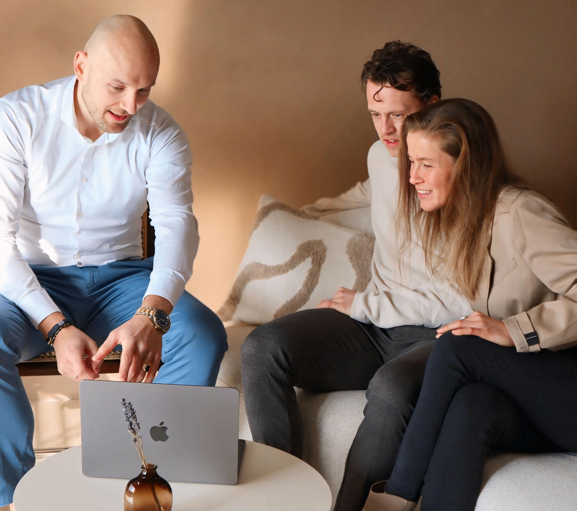 Team Recht voor de Zaak aan het samenwerken
